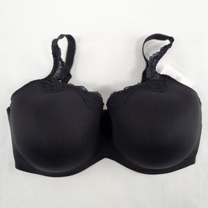 Le Mystere Bra Sz 42G Black Full Fit Underwire Lightly Padded Lace Tisha 965